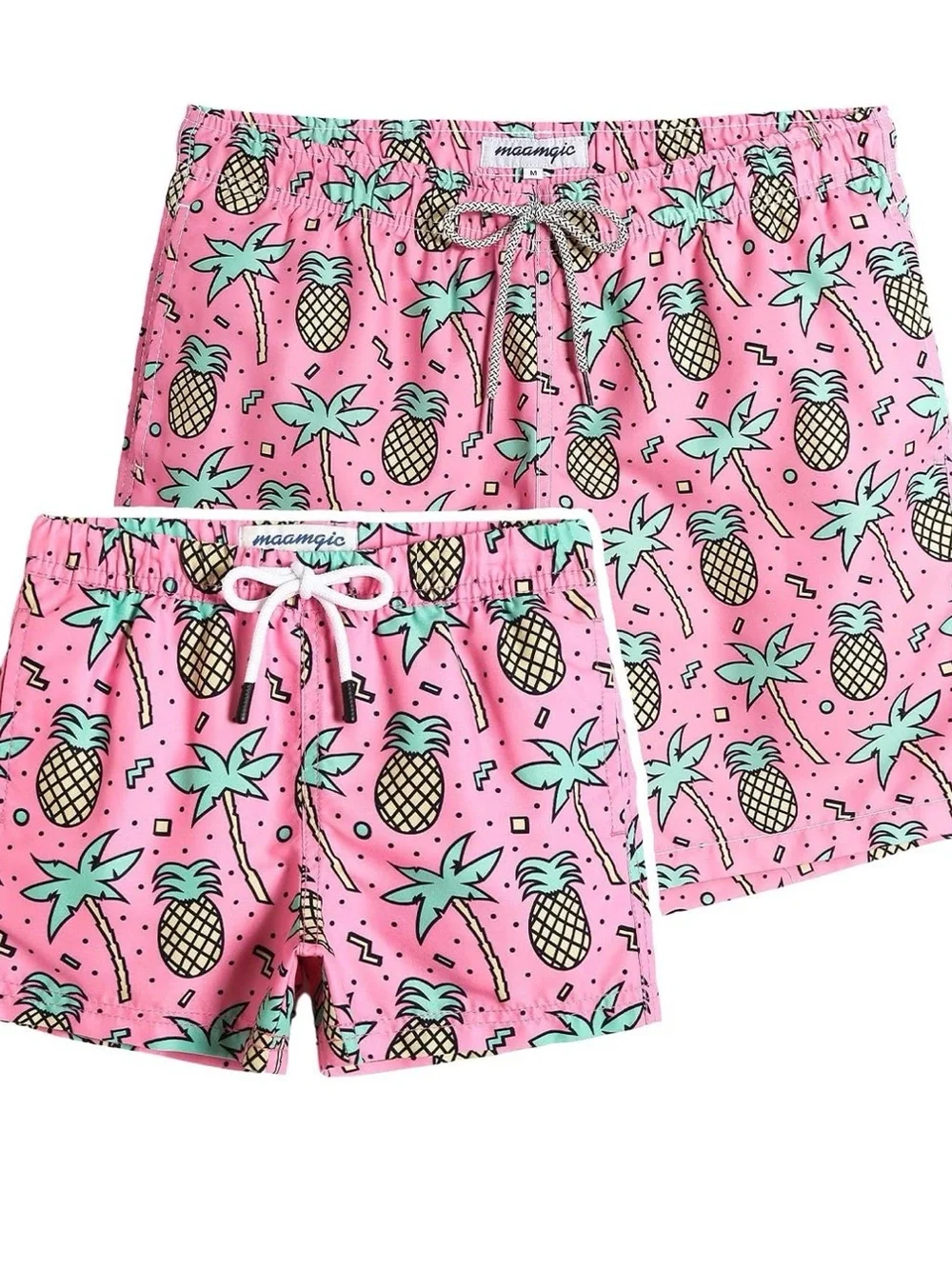 Maamgic Pink Pineapple Print Boy’s Shorts